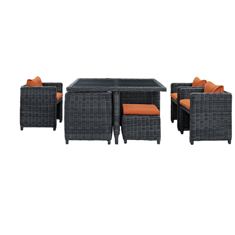 Modway Summon 9 Piece Outdoor Patio Dining Set - EEI-1947 | Outdoor Dining Sets | Modishstore - 23