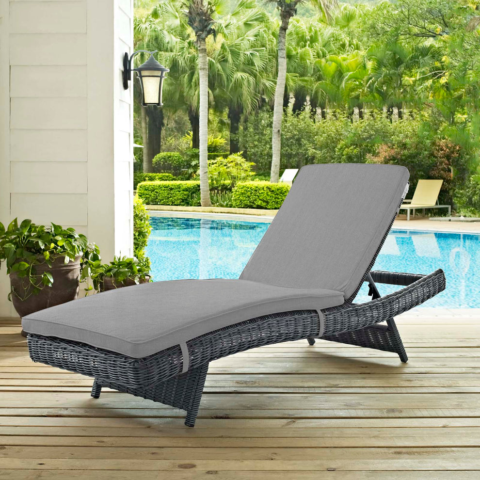 Summon Outdoor Patio Sunbrella® Chaise By Modway - EEI-1996 | Outdoor Chaise Lounges | Modishstore - 10