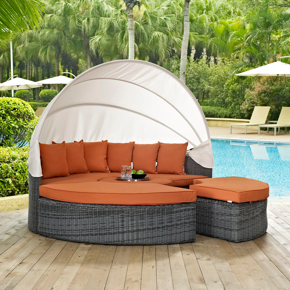 Modway Summon Canopy Outdoor Patio Daybed - EEI-1997 | Outdoor Patio Daybed | Modishstore - 16