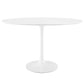 Modway Lippa 48" Oval Wood Top Dining Table in White - EEI-2017 | Dining Tables | Modishstore - 7