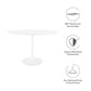 Modway Lippa 48" Oval Wood Top Dining Table in White - EEI-2017 | Dining Tables | Modishstore - 10