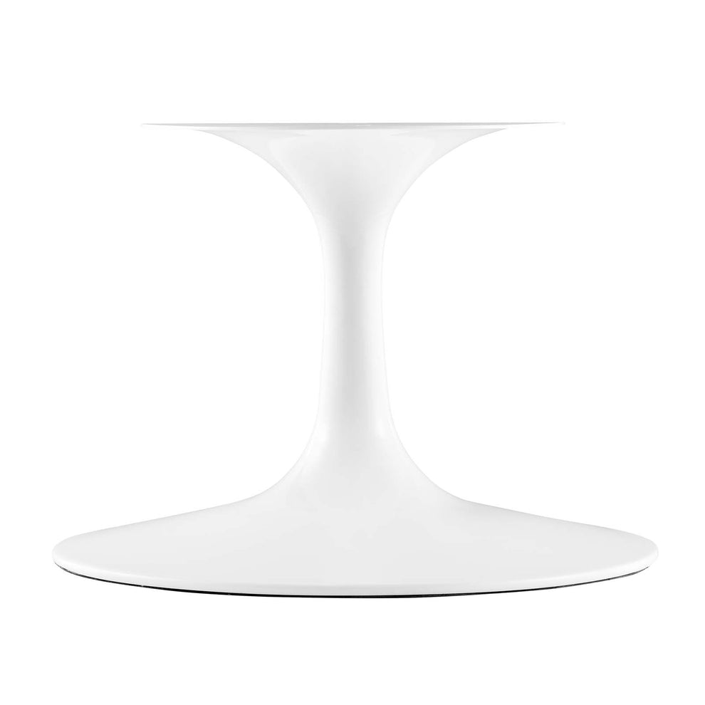 Modway Lippa 48" Oval-Shaped Wood Top Coffee Table in White - EEI-2018 | Coffee Tables | Modishstore - 10
