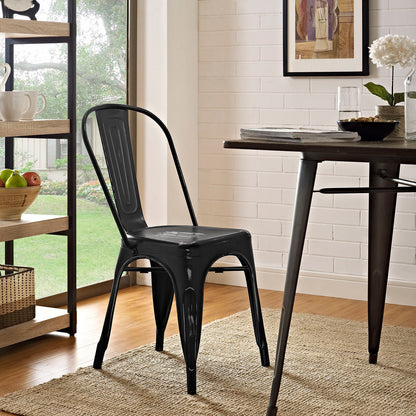 Modway Promenade Side Chair - Gunmetal - EEI-2027 | Dining Chairs | Modishstore - 3