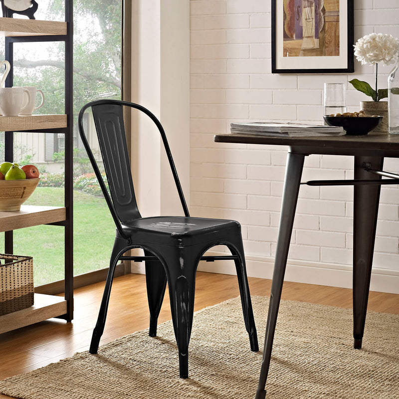 Modway Promenade Side Chair - Gunmetal - EEI-2027 | Dining Chairs | Modishstore - 3