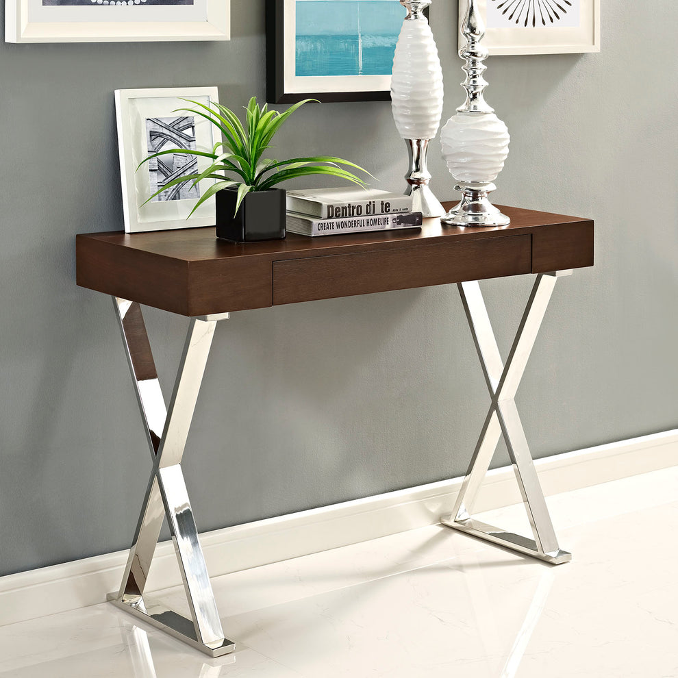 Modway's Sector Console Table White With Non-Marking Foot Pads - EEI-2048 | Console Tables | Modishstore - 5