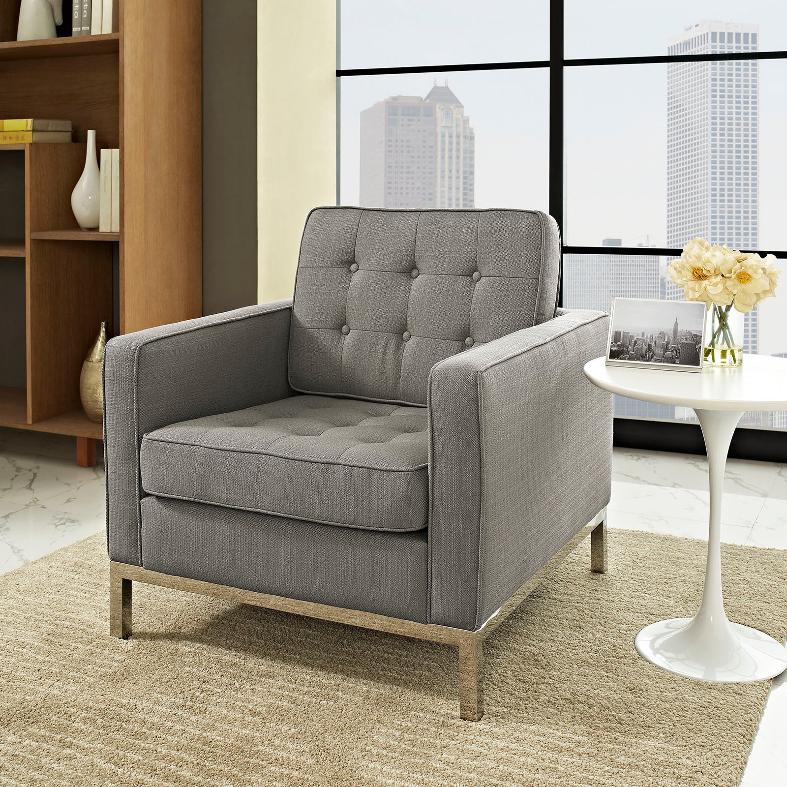 Modway Loft Fabric Armchair - EEI-2050 | Armchairs | Modishstore - 9