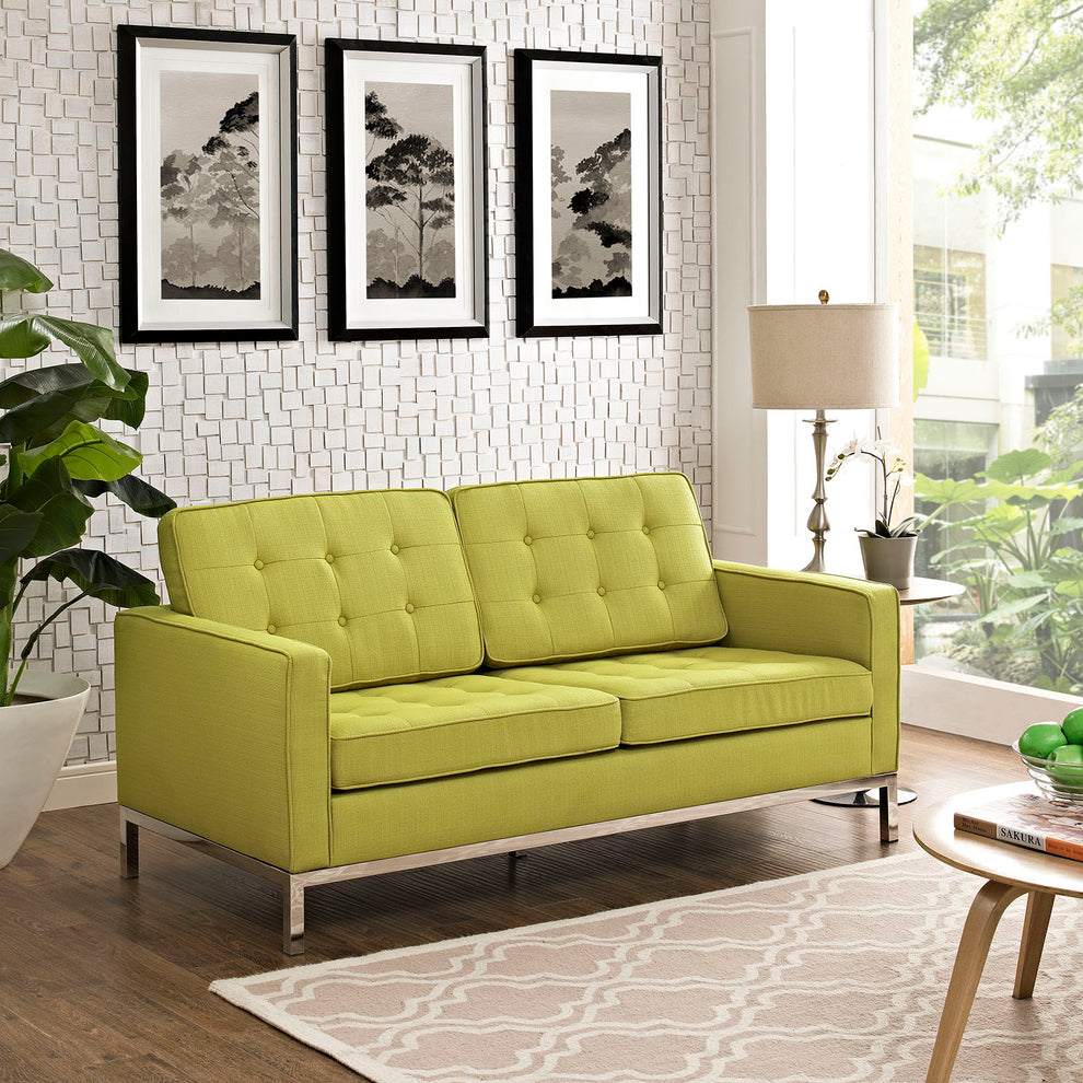 Modway Loft Fabric Loveseat - EEI-2051 | Loveseats | Modishstore - 3