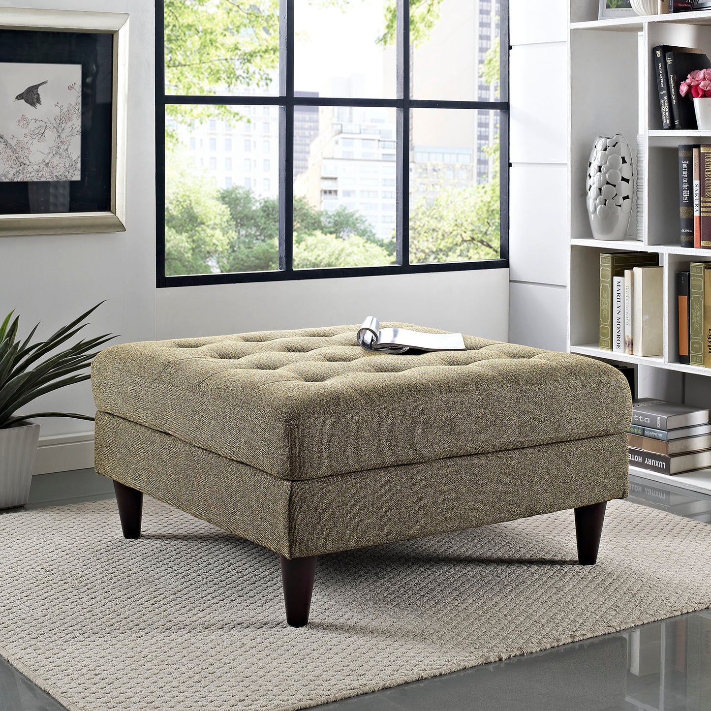 Modway Empress Upholstered Large Ottoman - EEI-2139 | Ottomans | Modishstore - 34