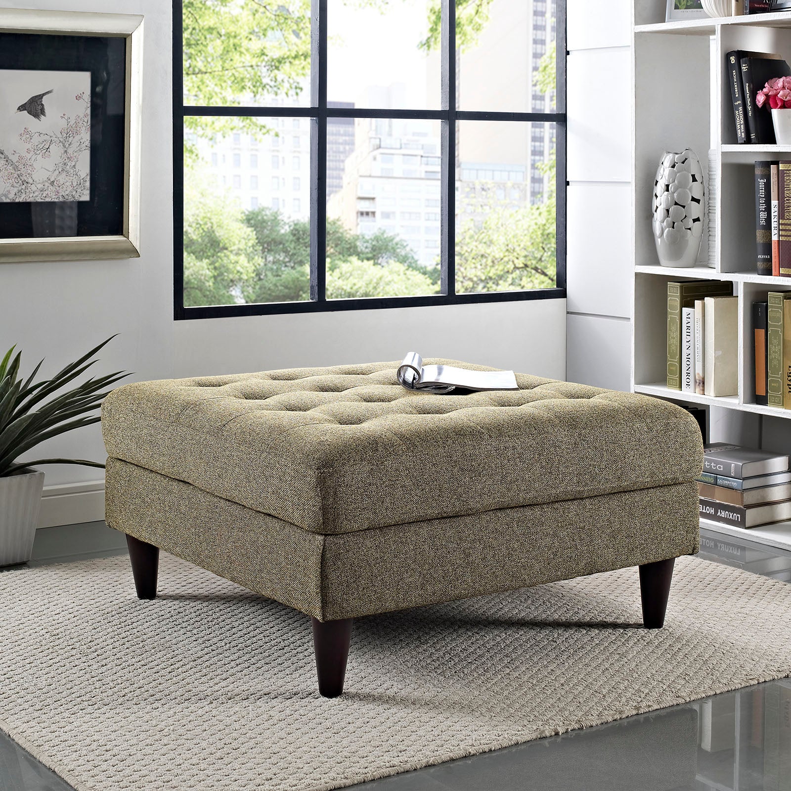 Modway Empress Upholstered Large Ottoman - EEI-2139 | Ottomans | Modishstore - 34