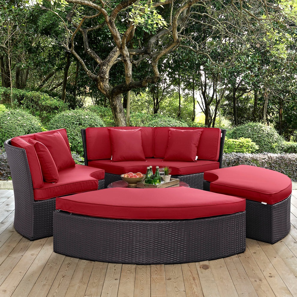 Convene Circular Outdoor Patio Daybed Set By Modway - EEI-2171 | Outdoor Patio Daybed | Modishstore - 18