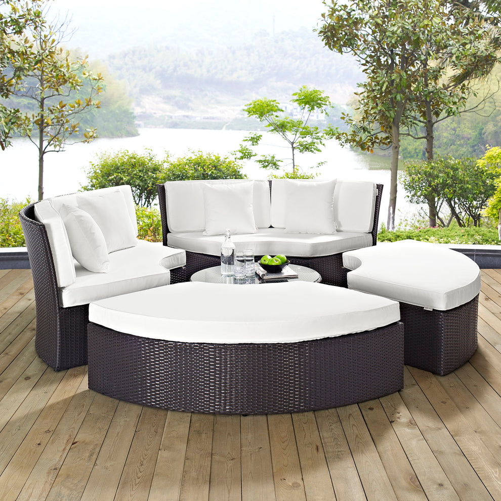 Convene Circular Outdoor Patio Daybed Set By Modway - EEI-2171 | Outdoor Patio Daybed | Modishstore - 24