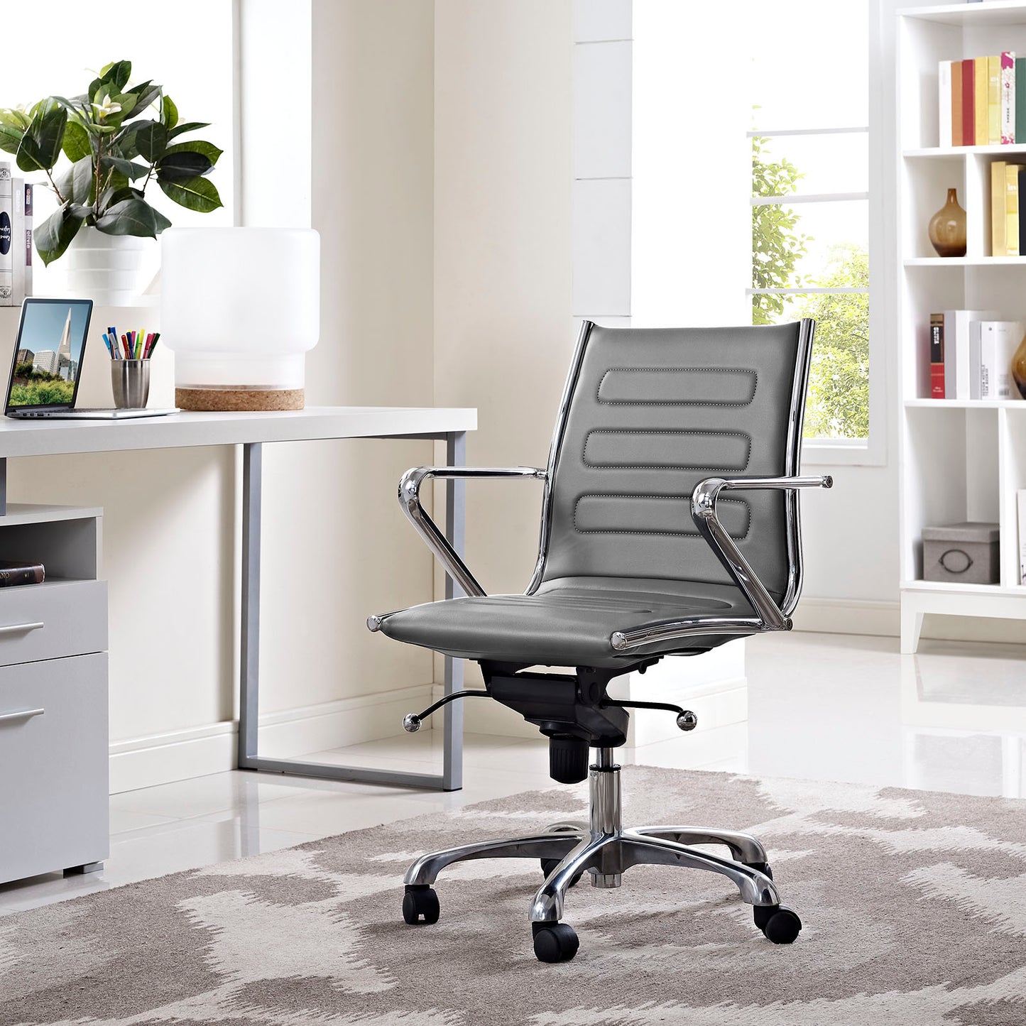 Ascend Mid Back Office Chair By Modway - EEI-2214 | Office Chairs | Modishstore - 5