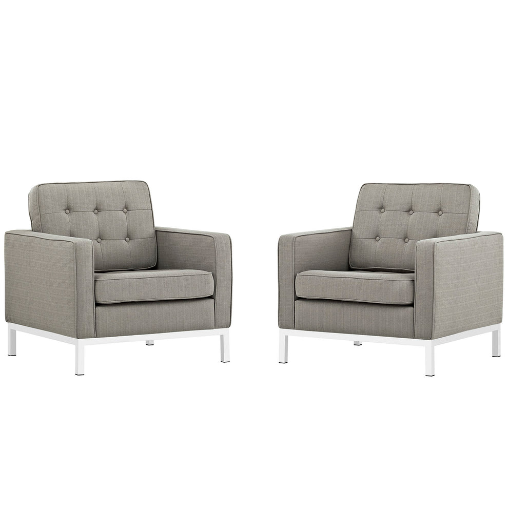 Modway Loft Armchairs Upholstered Fabric - Set of 2 - EEI-2440 | Armchairs | Modishstore - 10
