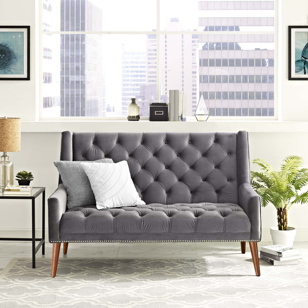Modway Peruse Velvet Loveseat - EEI-2462 | Loveseats | Modishstore - 3