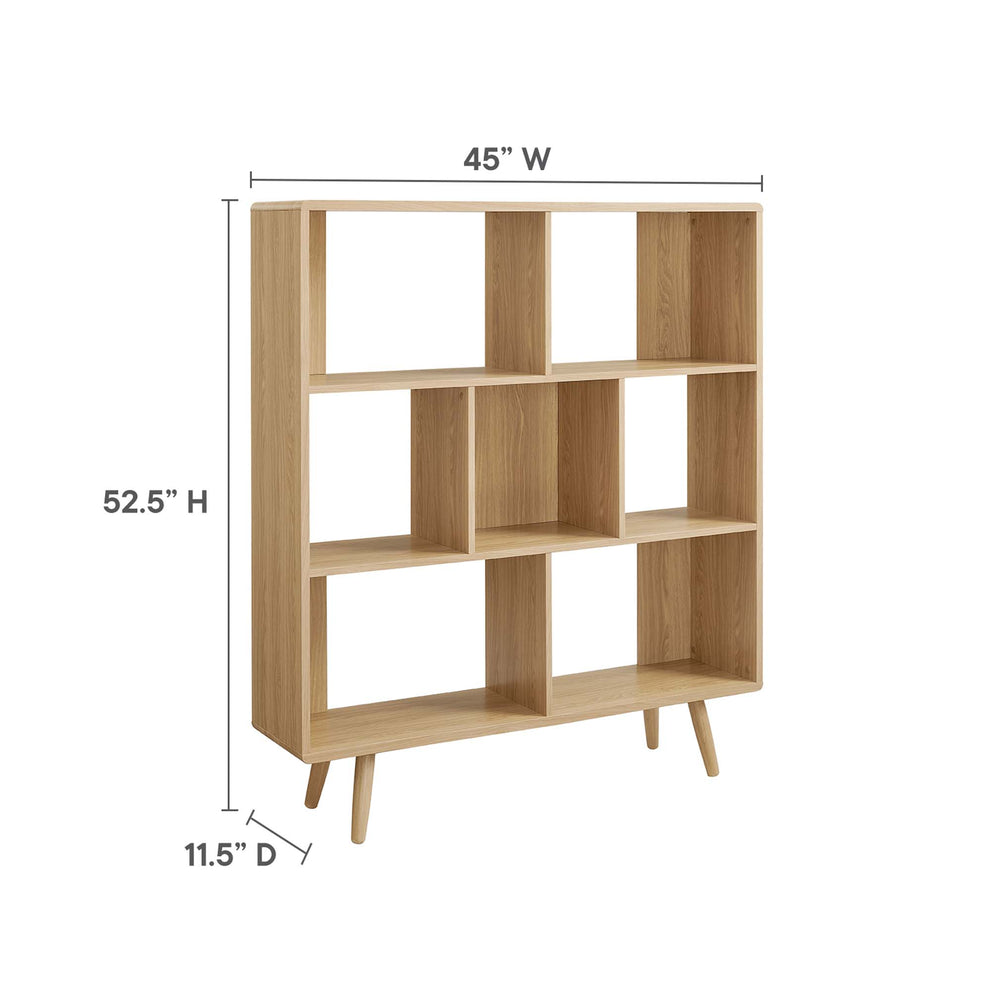 Transmit 7 Shelf Wood Grain Bookcase by Modway | Bookcases | Modishstore - 16