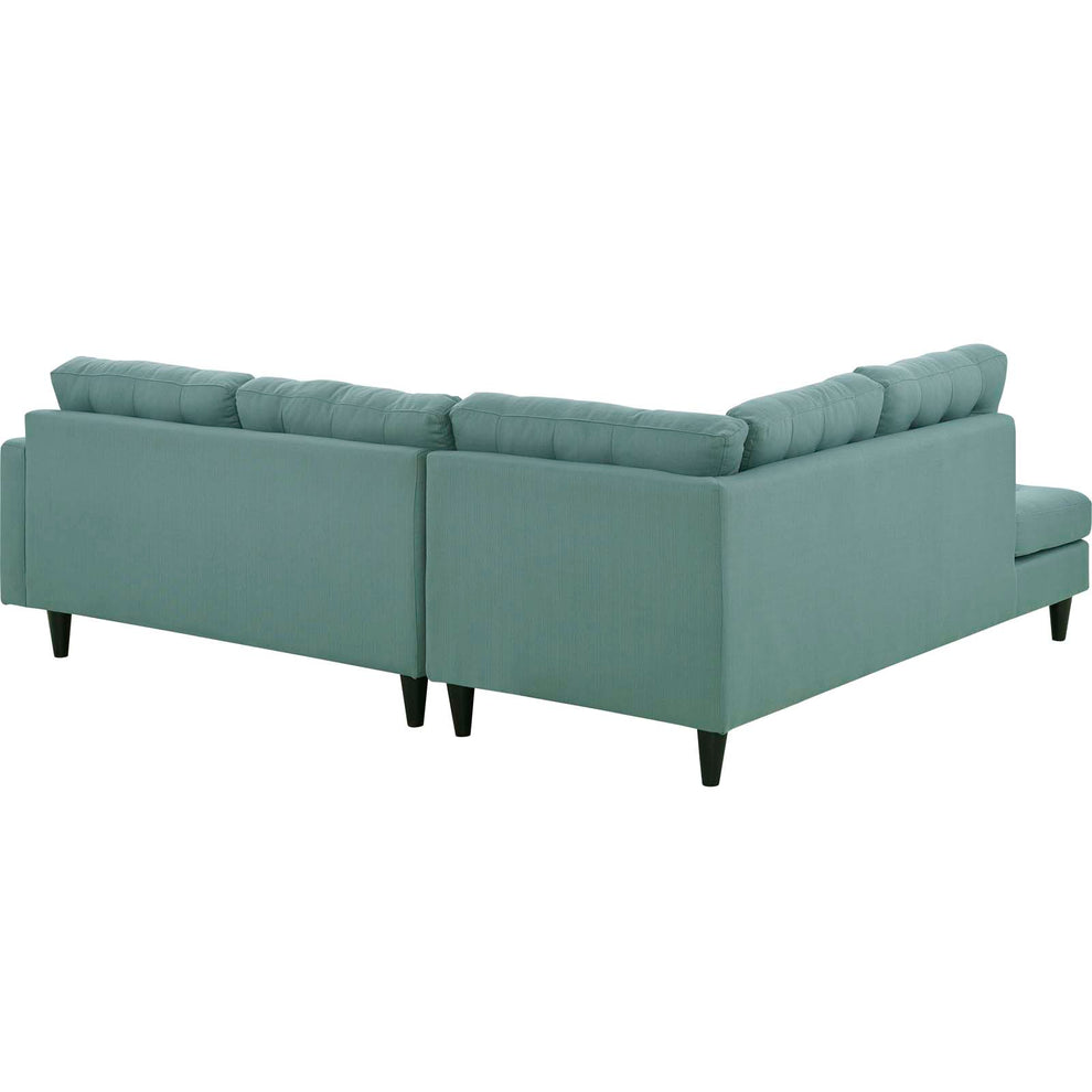 Empress 2 Piece Upholstered Fabric Left Facing Bumper Sectional By Modway - EEI-2798 | Sectional | Modishstore - 39