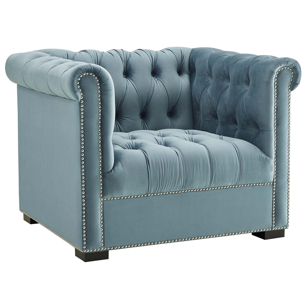 Modway Heritage Upholstered Velvet Armchair - EEI-3065 | Armchairs | Modishstore - 21