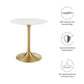Modway Lippa 28" Round Dining Table In Gold White - EEI-3208 - EEI-3208
