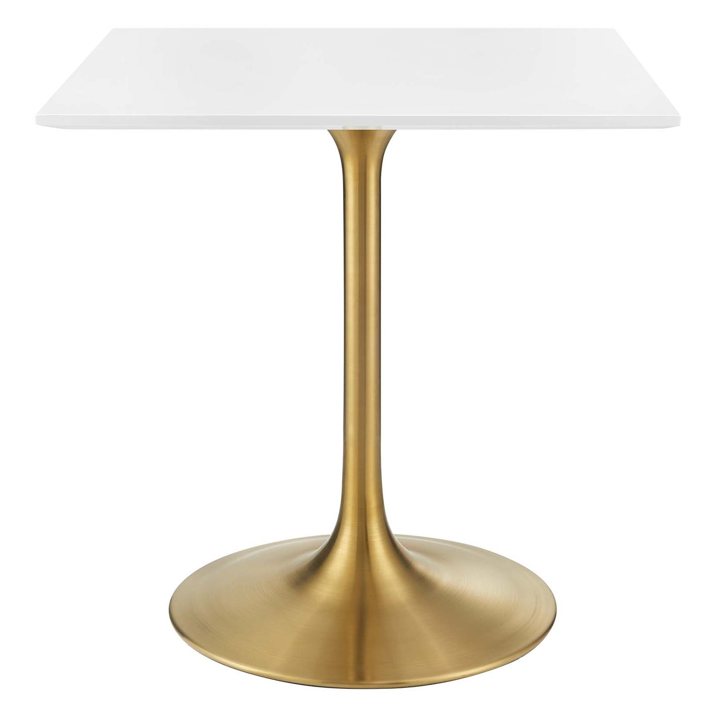 Modway Lippa 28" Square Dining Table In Gold White - EEI-3211 - EEI-3211