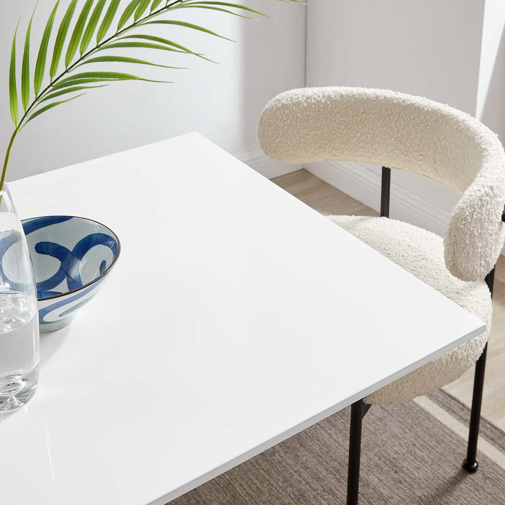 Modway Lippa 28" Square Dining Table In Gold White - EEI-3211 - EEI-3211 | Dining Tables | Modishstore - 5