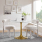 Modway Lippa 40" Round Dining Table in Gold White - EEI-3226 | Dining Tables | Modishstore - 5