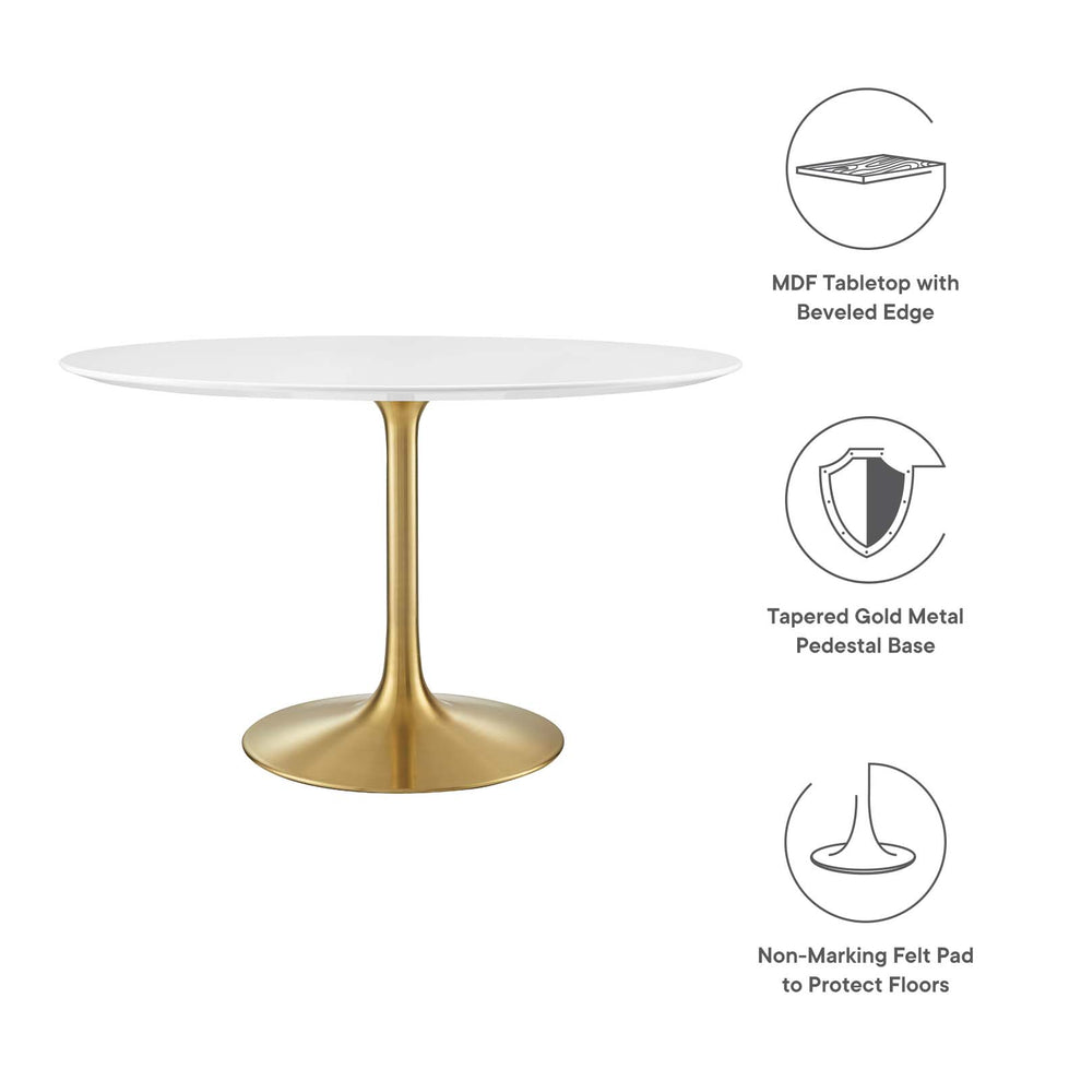Modway Lippa 47" Round Wood Dining Table - EEI-3227 | Dining Tables | Modishstore - 10