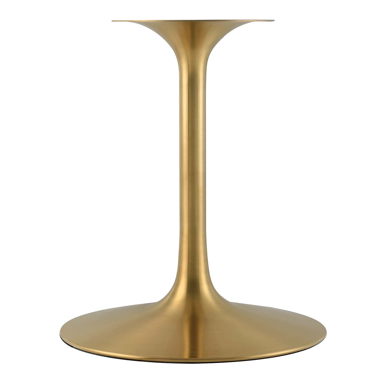 Modway Lippa 54" Round Wood Top Dining Table in Gold White - EEI-3228 | Dining Tables | Modishstore - 9