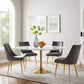Modway Lippa 60" Round Wood Top Dining Table in Gold White - EEI-3229 | Dining Tables | Modishstore - 6