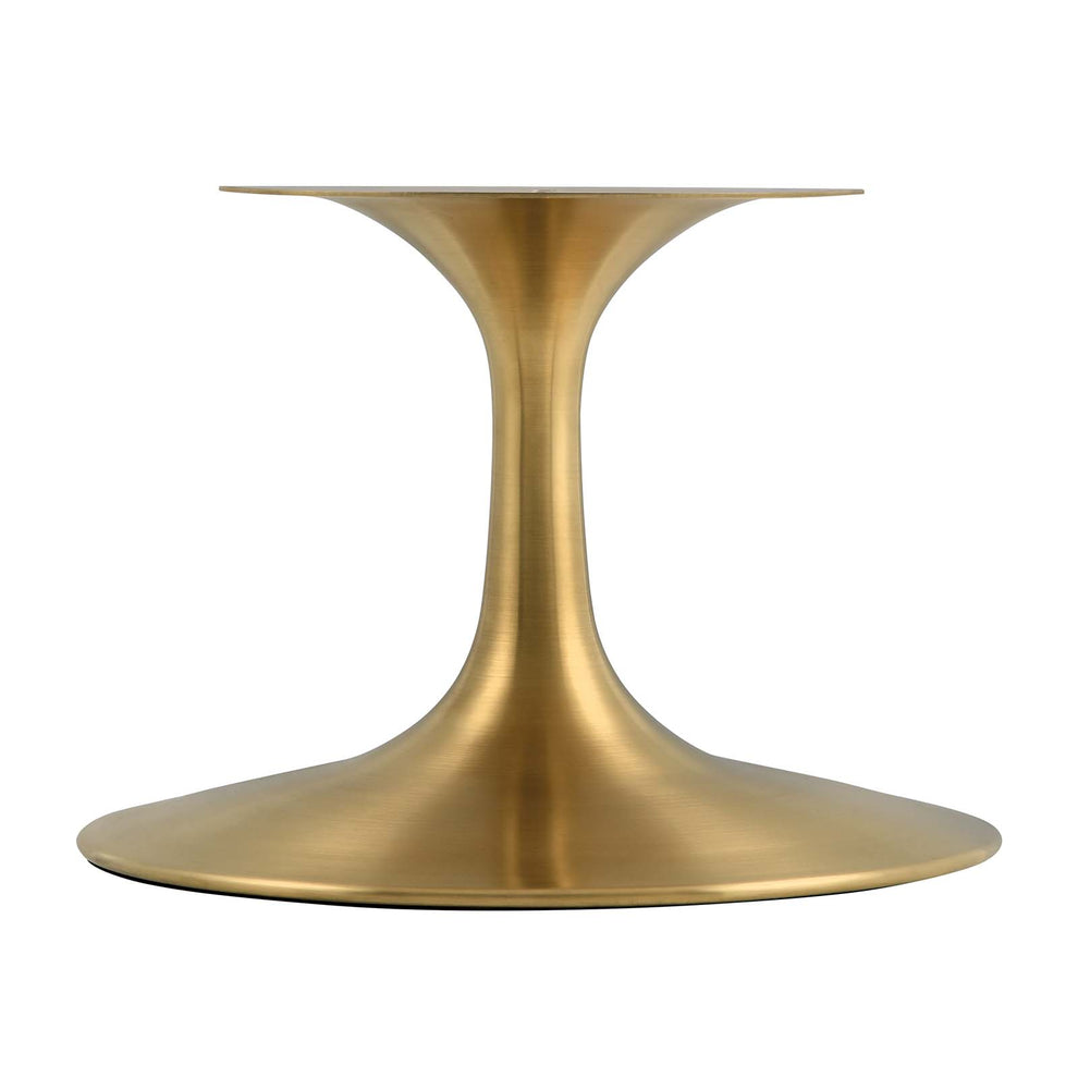 Modway Lippa 42" Oval-Shaped Coffee Table In Gold White - EEI-3249 - EEI-3249 | Coffee Tables | Modishstore - 9