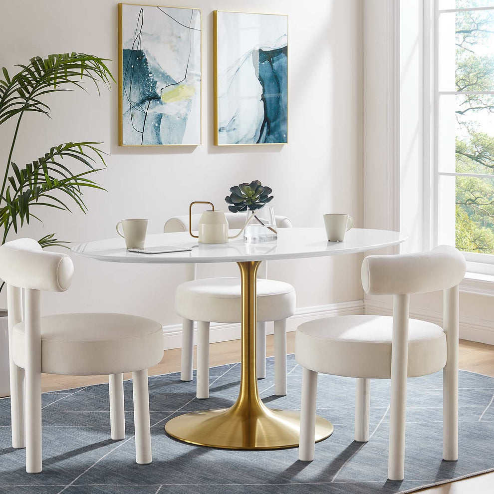 Lippa 60" Oval Wood Dining Table By Modway - EEI-3254 | Dining Tables | Modishstore - 6