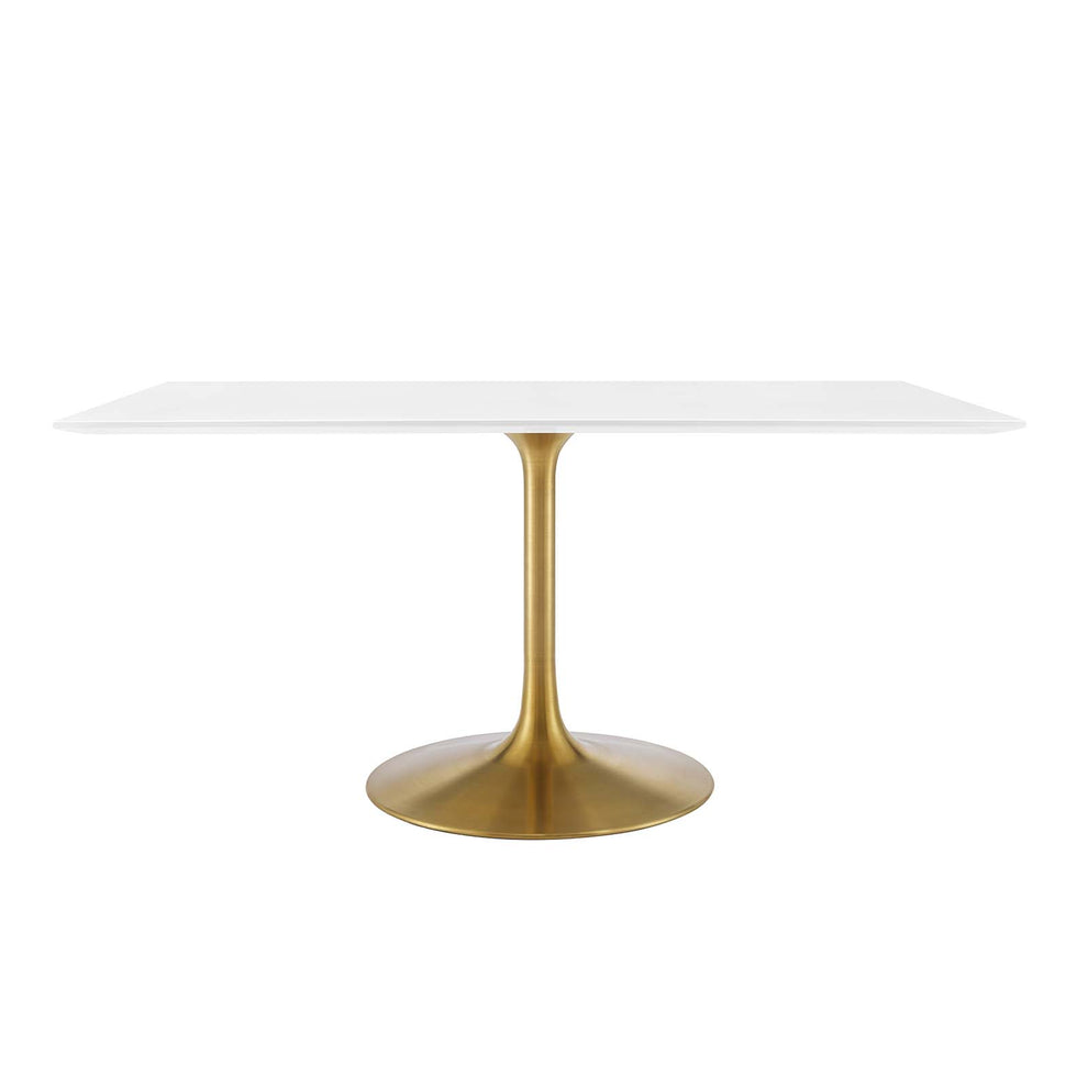 Modway Lippa 60" Rectangle Dining Table In Gold White - EEI-3256 | Dining Tables | Modishstore - 7