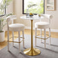 Modway Lippa 28" Bar Table In Gold White - EEI-3262 - EEI-3262