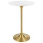 Modway Lippa 28" Bar Table Gold White - EEI-3264 | Bar Tables | Modishstore - 6