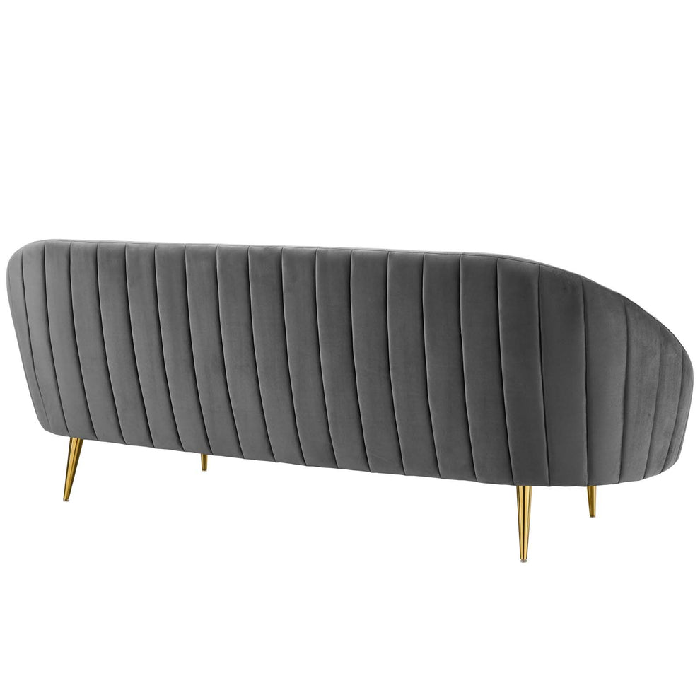 Modway Sublime Vertical Curve Back Performance Velvet Sofa - EEI-3349 | Sofas | Modishstore - 17