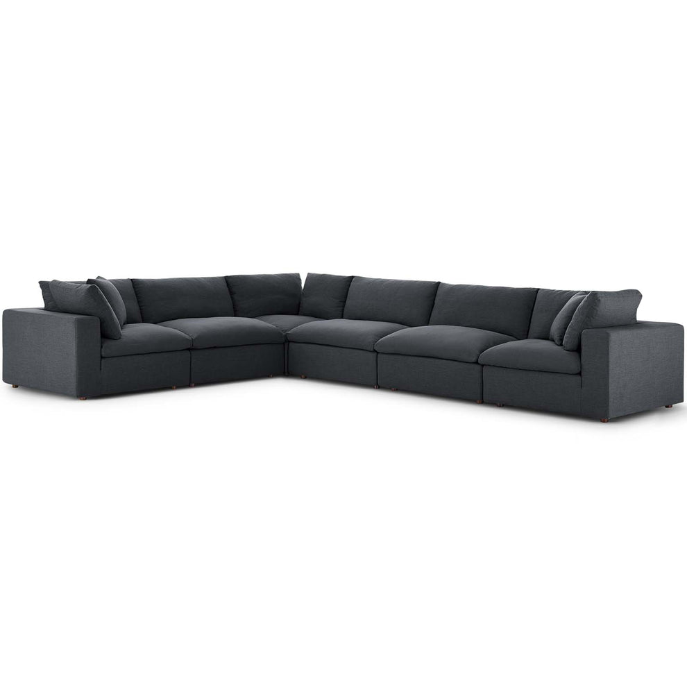 Commix Down Filled Overstuffed 6 Piece Sectional Sofa Set By Modway - EEI-3361 | Sectional | Modishstore - 36