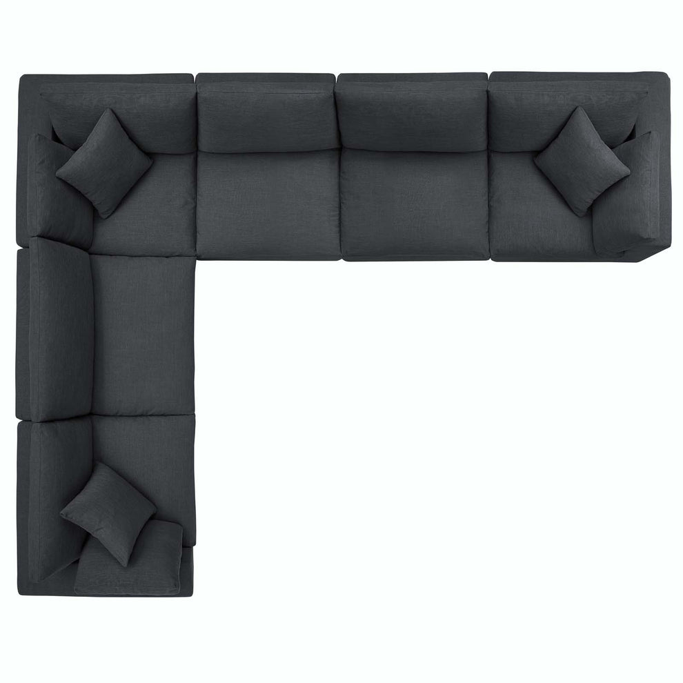 Commix Down Filled Overstuffed 6 Piece Sectional Sofa Set By Modway - EEI-3361 | Sectional | Modishstore - 31