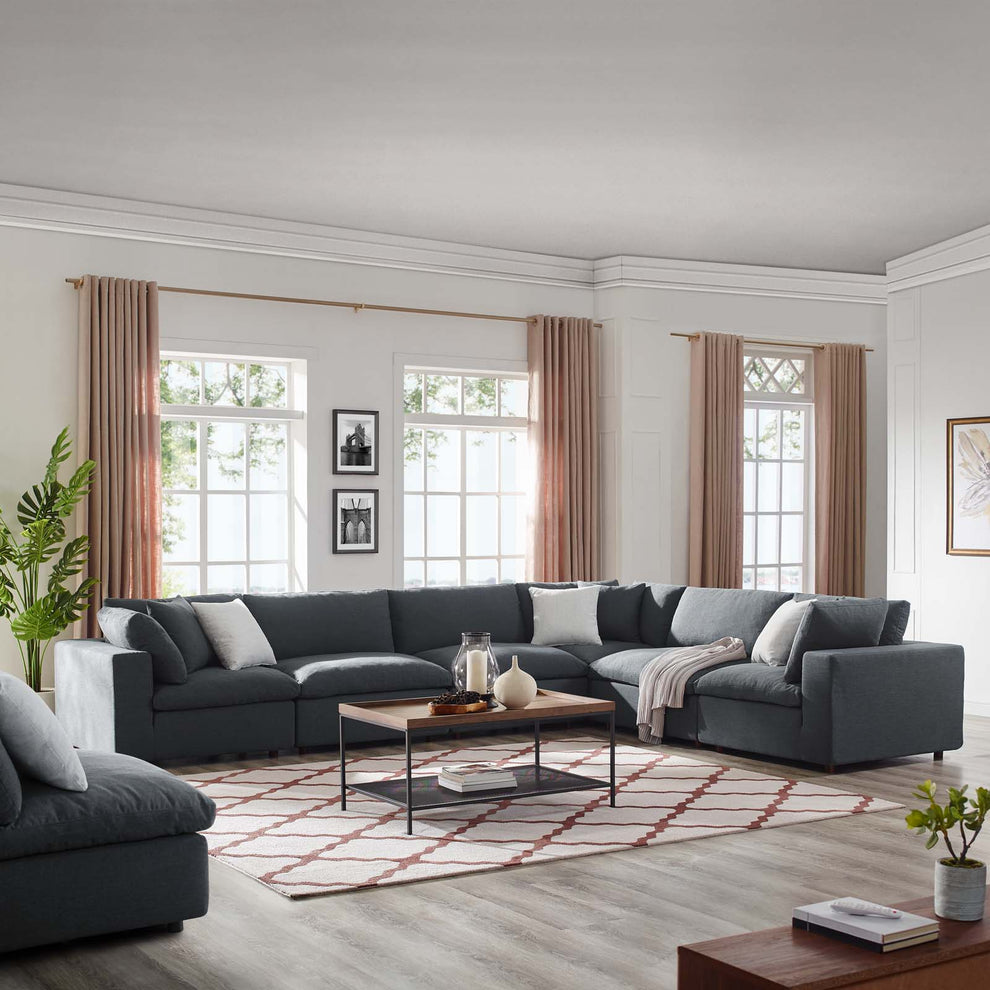 Commix Down Filled Overstuffed 6 Piece Sectional Sofa Set By Modway - EEI-3361 | Sectional | Modishstore - 30