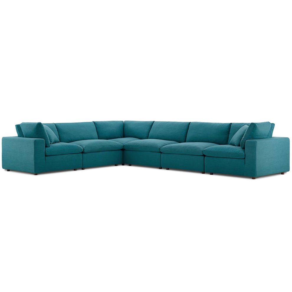 Commix Down Filled Overstuffed 6 Piece Sectional Sofa Set By Modway - EEI-3361 | Sectional | Modishstore - 45