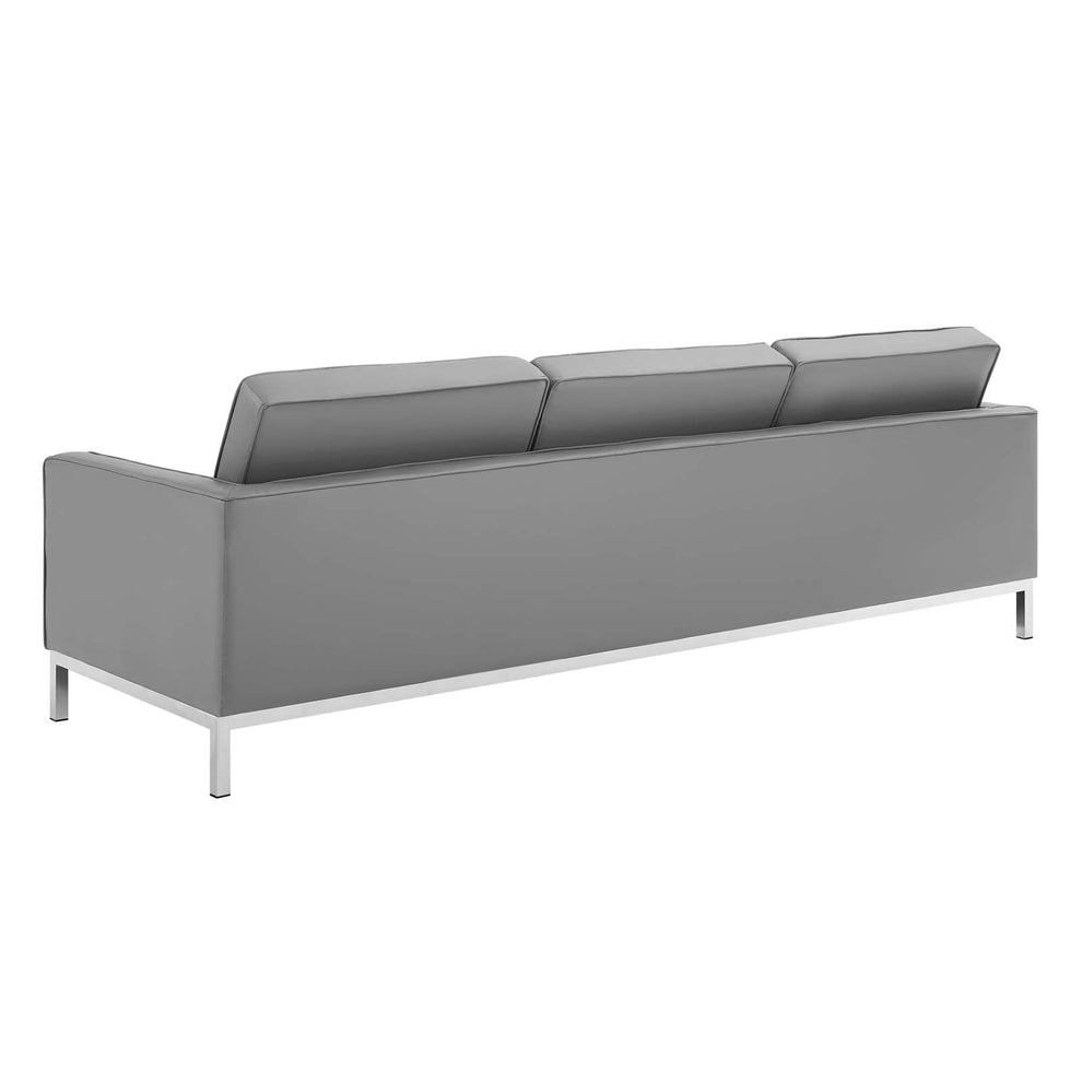 Modway Loft Tufted Button Upholstered Faux Leather Sofa - EEI-3385 | Sofas | Modishstore - 15
