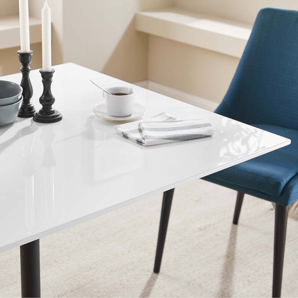 Modway Lippa 36" Square Wood Top Dining Table in White - EEI-3514 | Dining Tables | Modishstore - 4