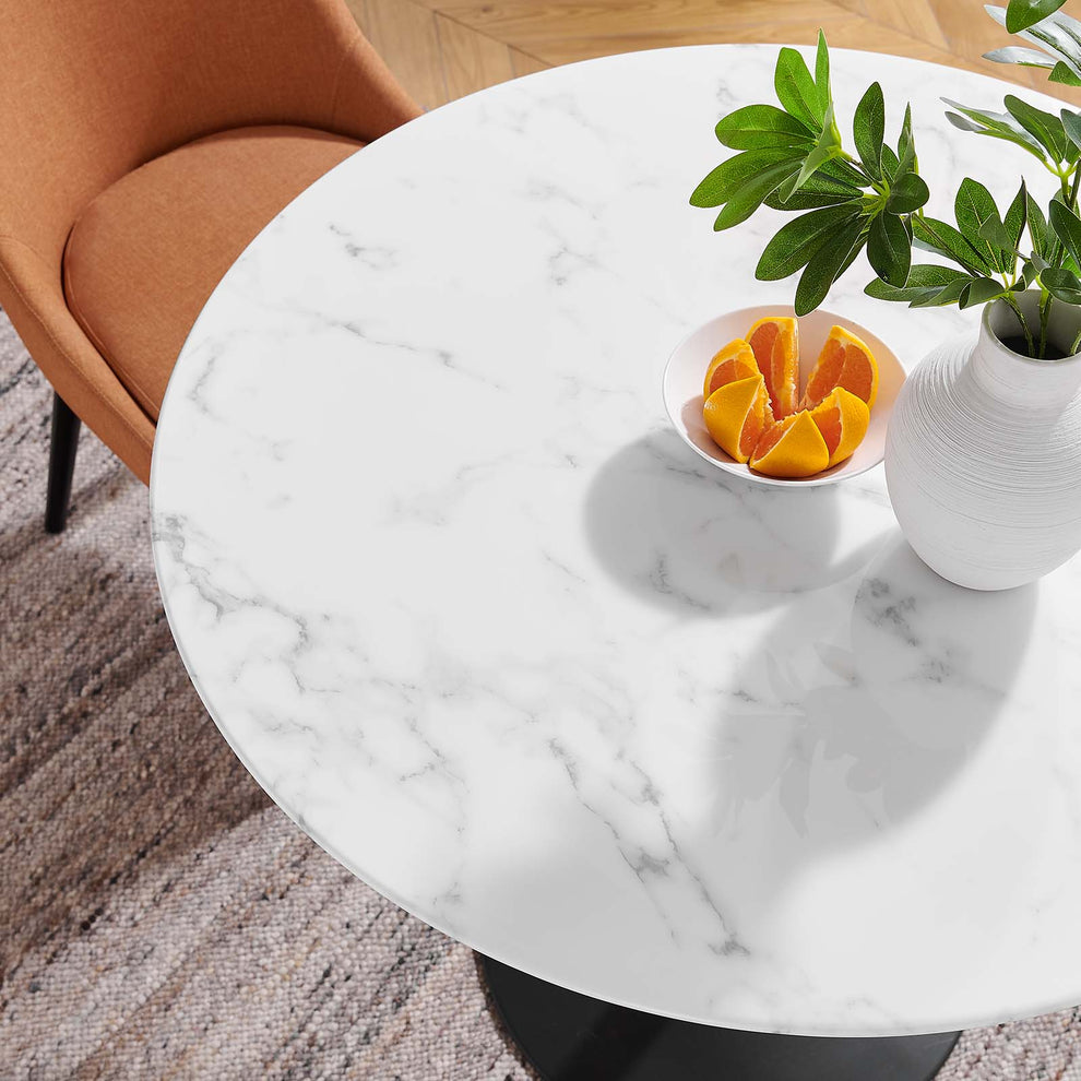 Modway Lippa 36" Round Artificial Marble Dining Table - EEI-3516 | Dining Tables | Modishstore - 5