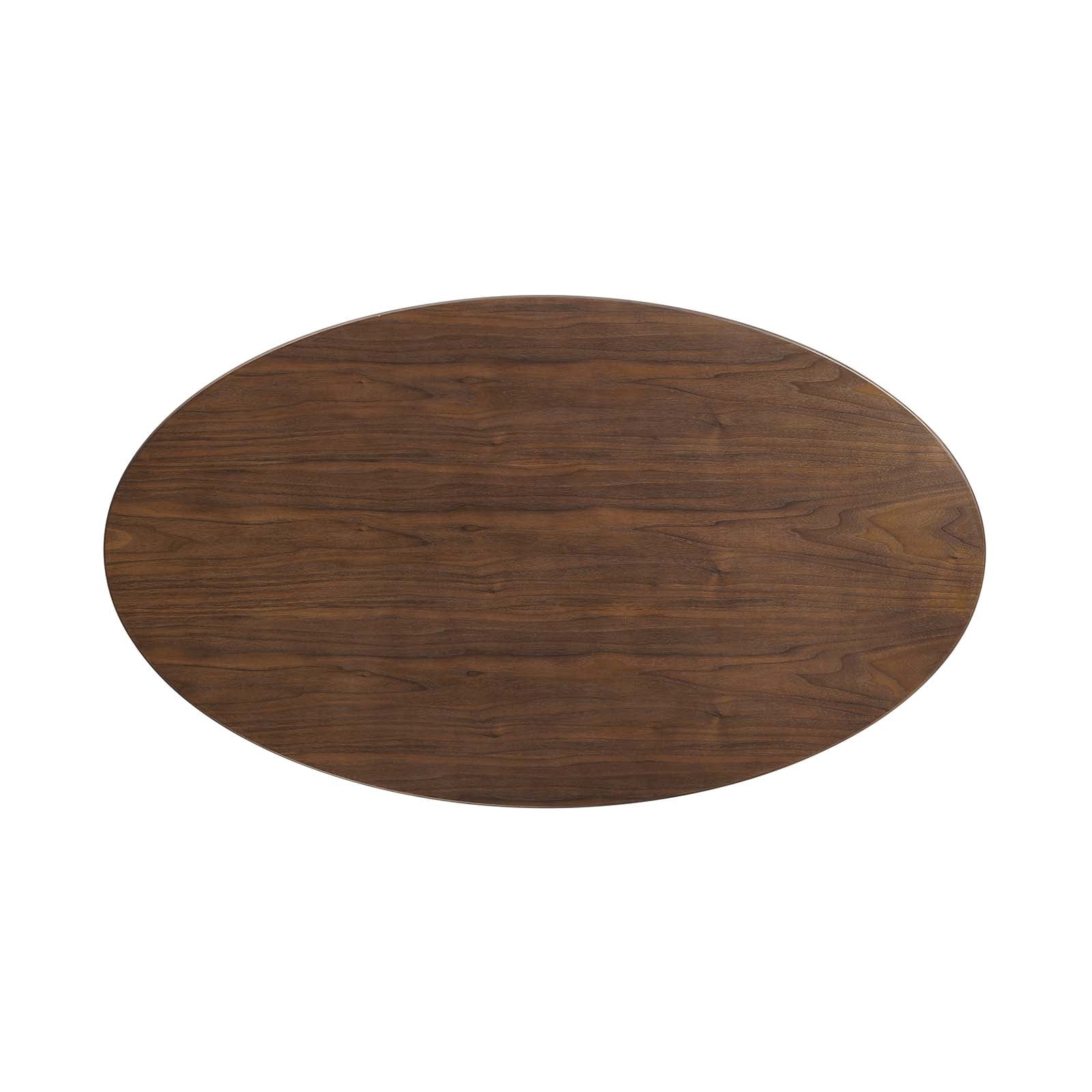 Modway Lippa 48" Oval Walnut Dining Table - EEI-3520 | Dining Tables | Modishstore - 7