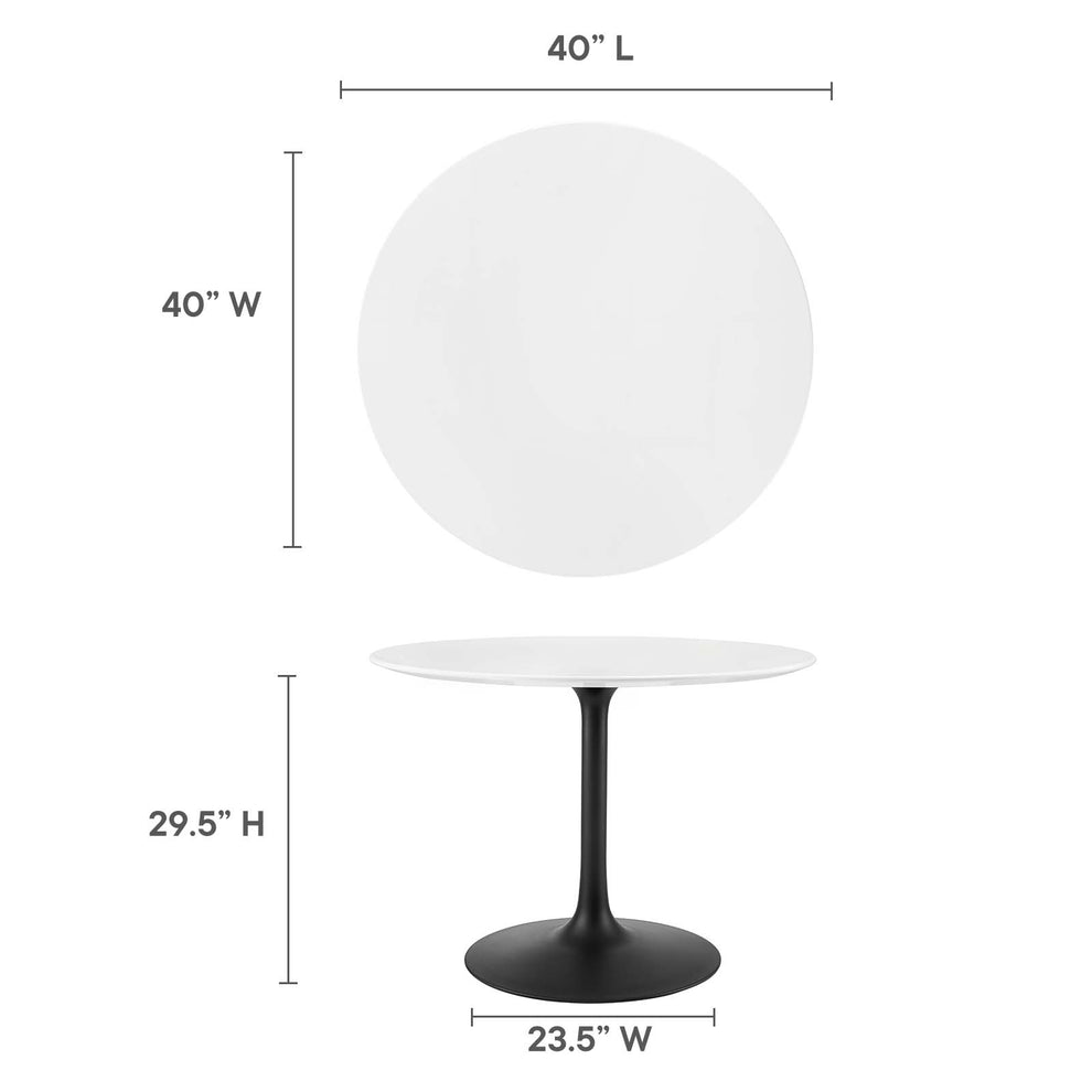 Modway Lippa 40" Round Wood Dining Table - EEI-3521 | Dining Tables | Modishstore - 10