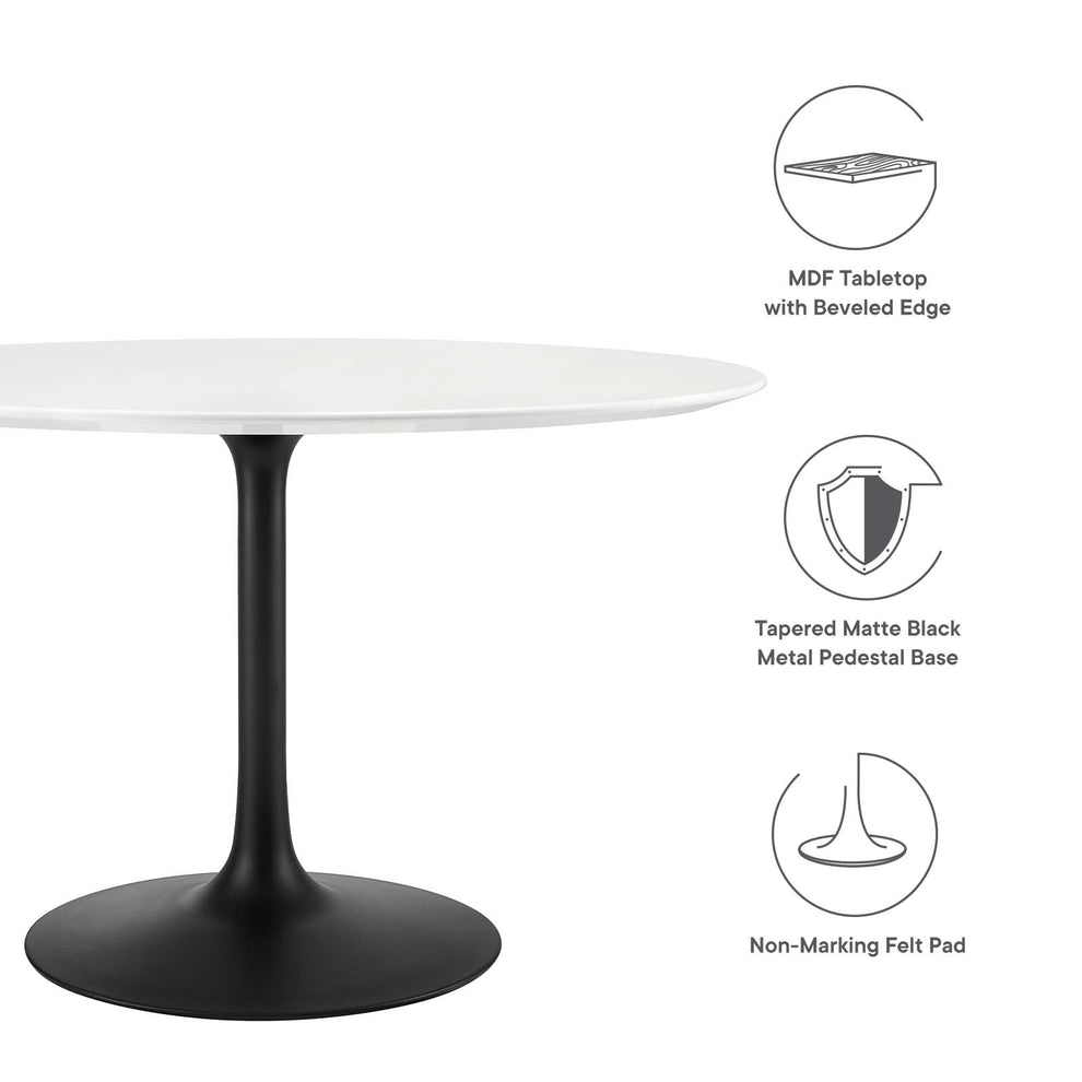 Modway Lippa 47" Round Wood Dining Table-EEI-3522 - EEI-3522 | Dining Tables | Modishstore - 8