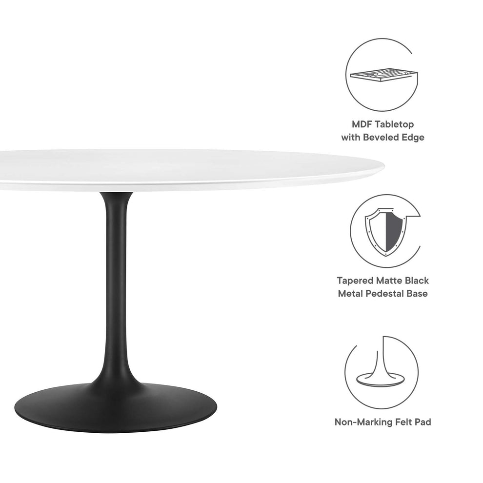 Modway Lippa 60" Round Wood Dining Table - EEI-3524 | Dining Tables | Modishstore - 8