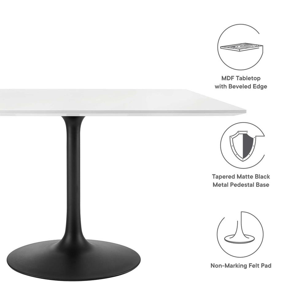 Modway Lippa 47" Square Wood Top Dining Table-EEI-3525 - EEI-3525 | Dining Tables | Modishstore - 8