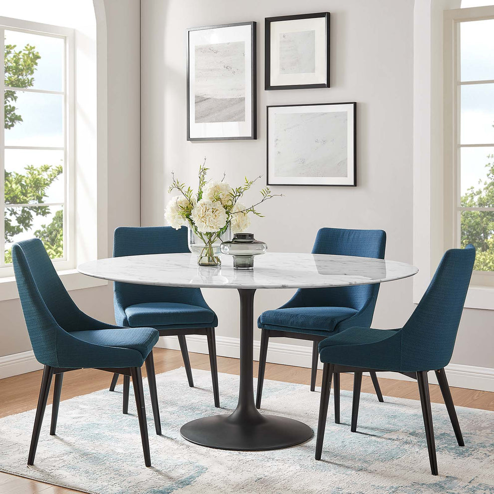 Modway Lippa 60" Round Artificial Marble Dining Table - EEI-3529 | Dining Tables | Modishstore - 6