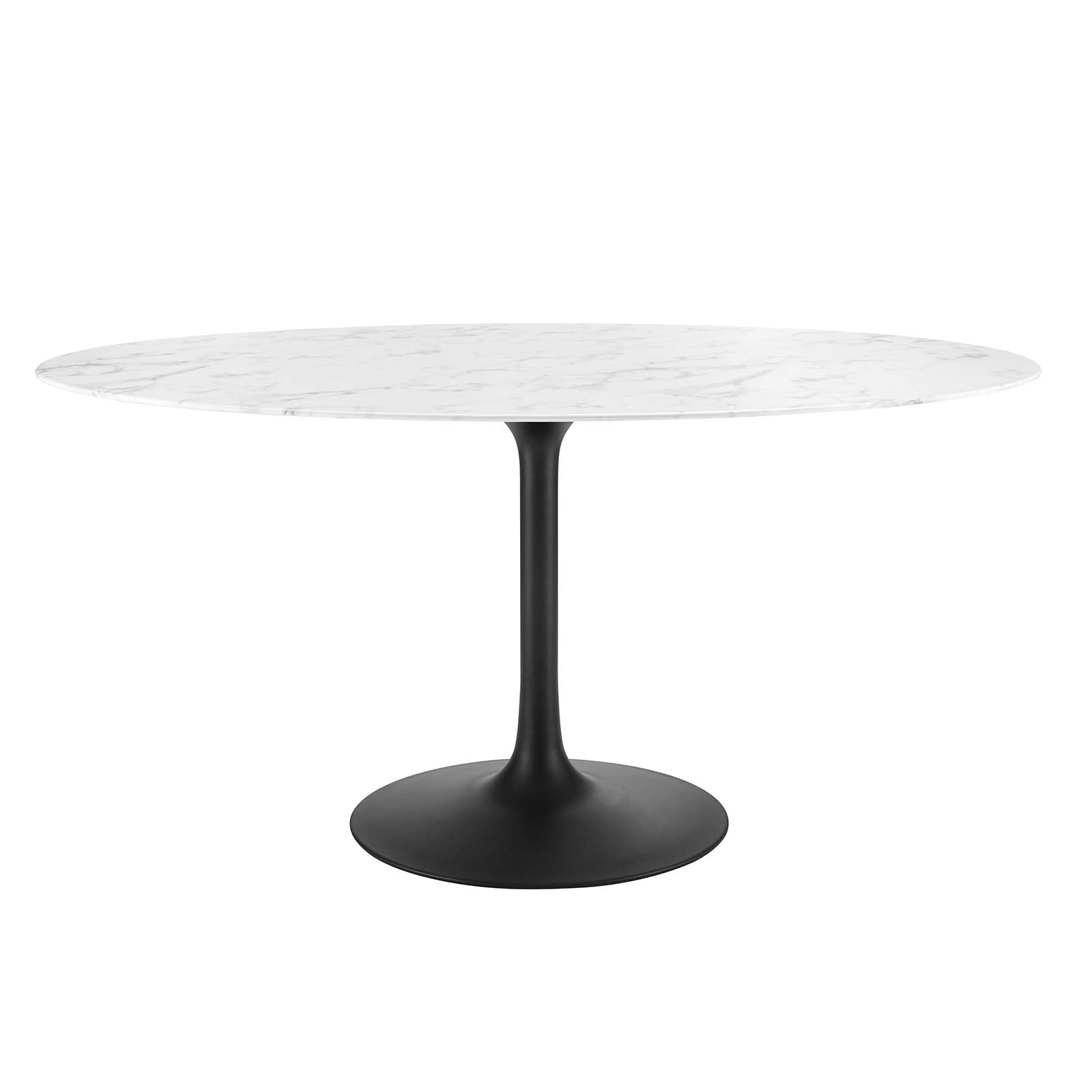 Modway Lippa 60" Oval Artificial Marble Dining Table - EEI-3531 | Dining Tables | Modishstore - 6
