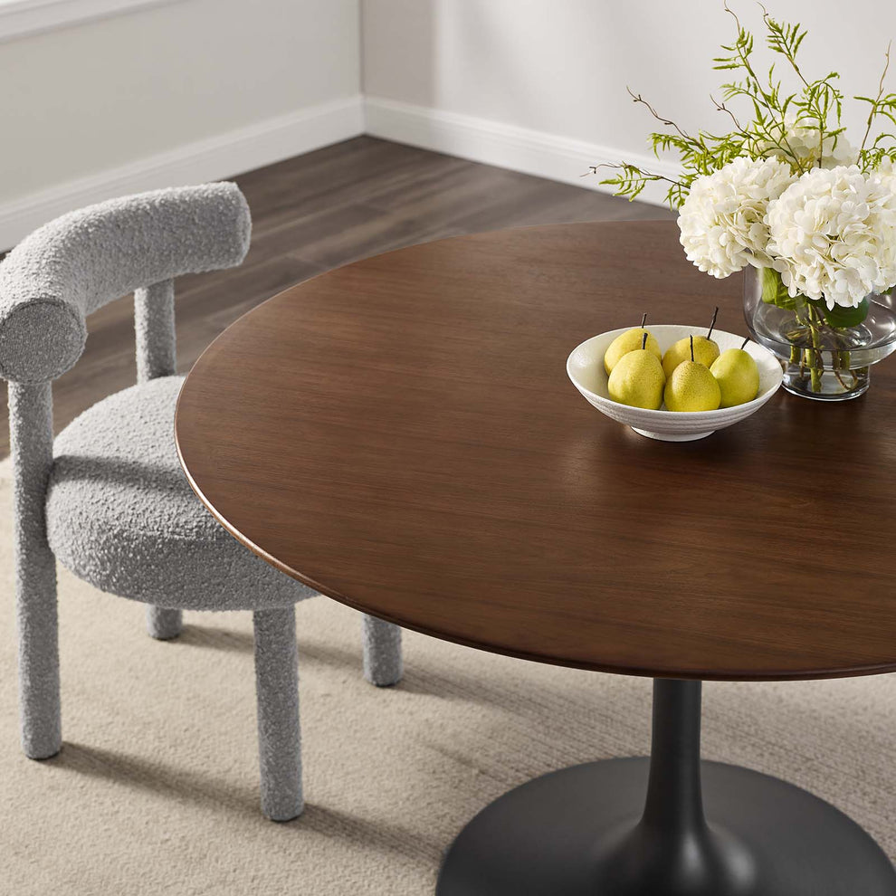 Modway Lippa 47" Round Walnut Dining Table - EEI-3532 | Dining Tables | Modishstore - 11