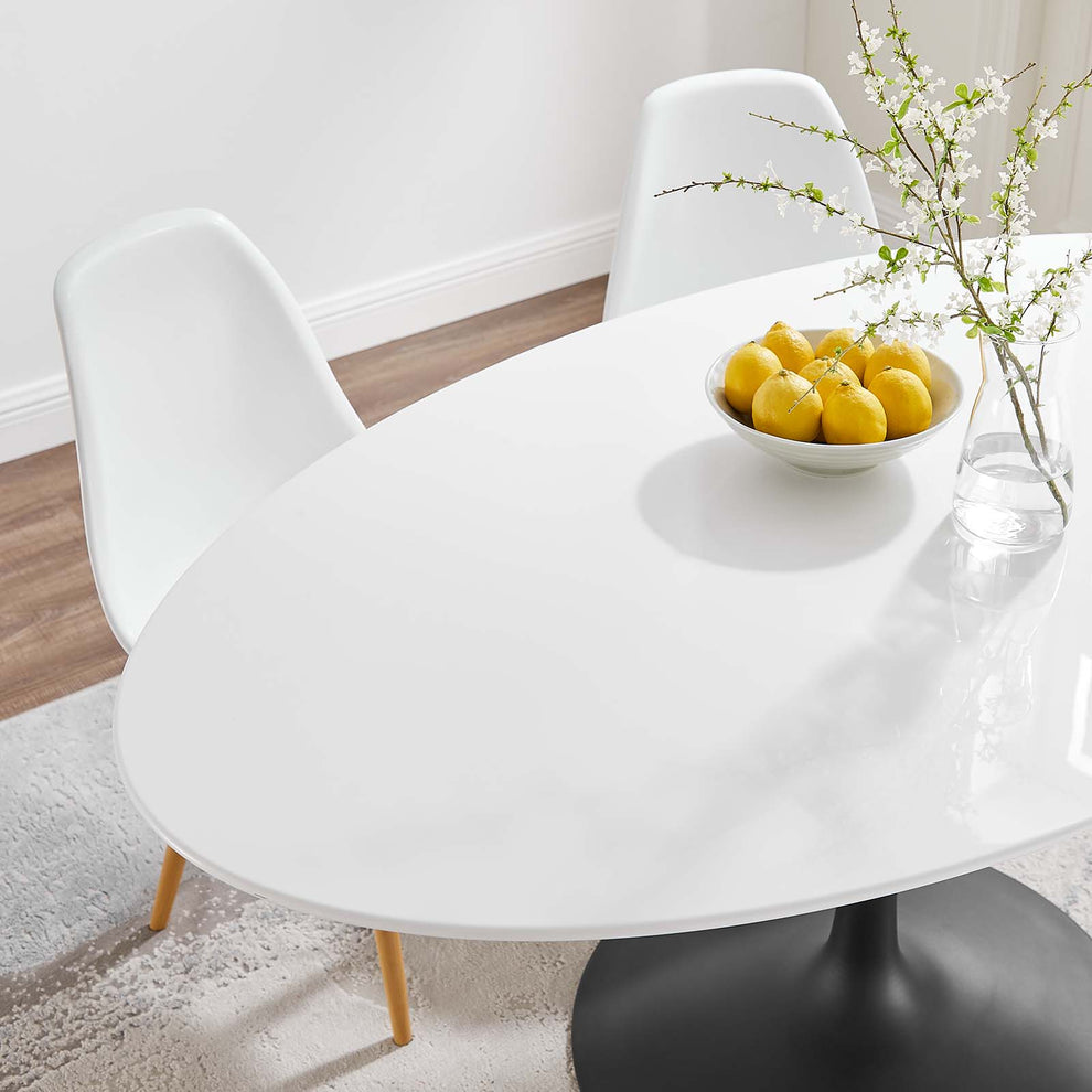 Modway Lippa 60" Oval Wood Top Dining Table - EEI-3539 | Dining Tables | Modishstore - 5